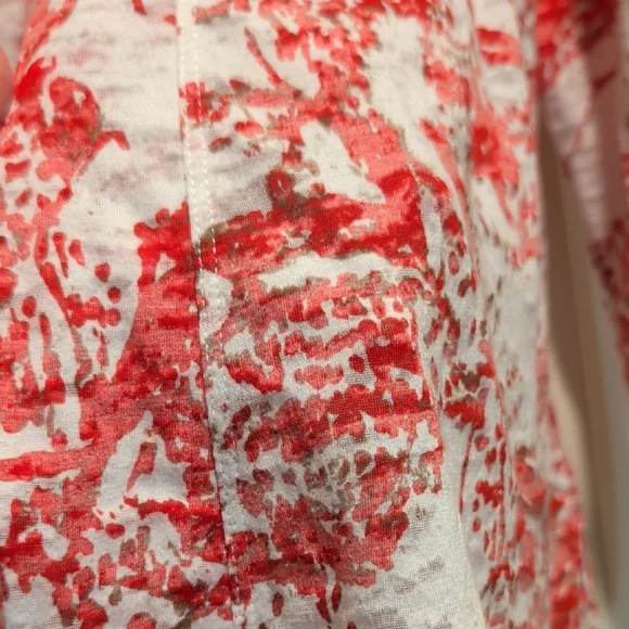 Stylish Red and White Women's Cardigan - Picture 6 of 6